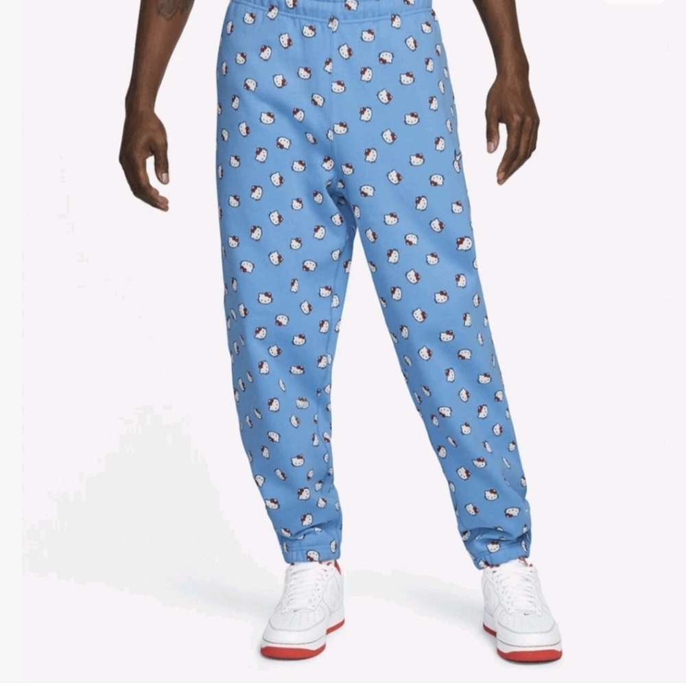 Nike X Hello Kitty Fleece Pants Sweatpants Medium Brand New Sanrio Limited Ed